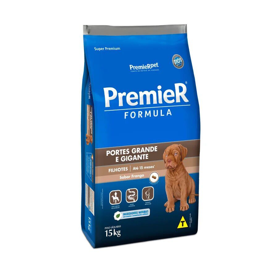 Ração Premier Fórmula para Cães Filhotes de Raças Grandes e Gigantes Sabor Frango