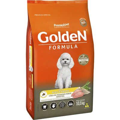 Ração Seca Golden Formula Peru & Arroz para Cães Adultos de Pequeno Porte